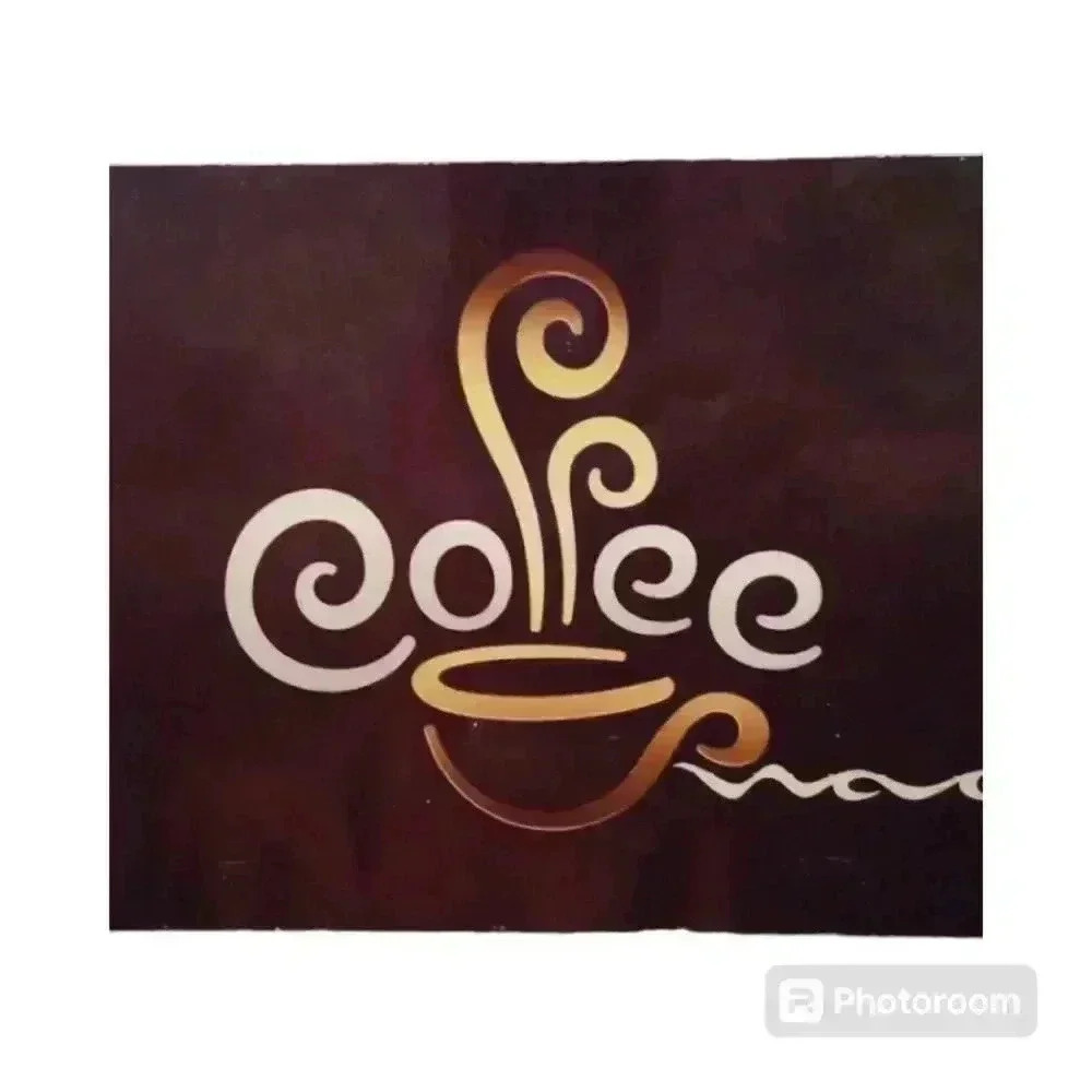 Vintage, Retro, Metal Coffee Sign